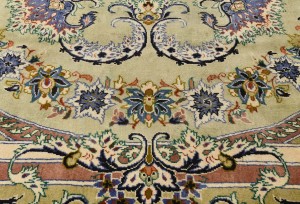 Vintage Floral Traditional 9'9X13'5 Kashan Persian Rug