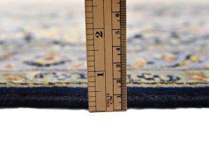 Vintage Purple-navy Traditional 10X13 Kashan Persian Rug