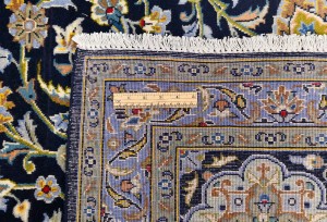 Vintage Purple-navy Traditional 10X13 Kashan Persian Rug
