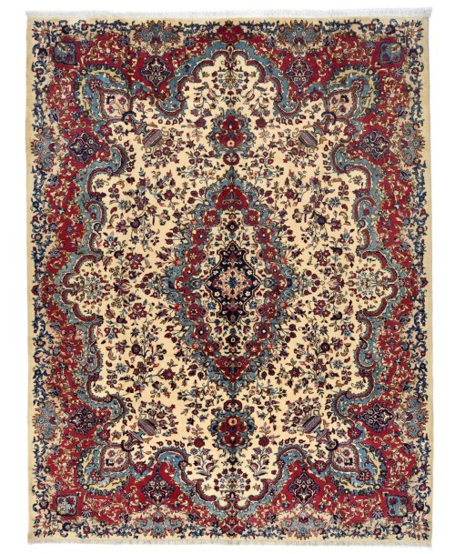 Vintage Cream Traditional 10X13 Kashmar Persian Rug