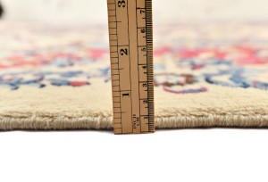 Vintage Cream Traditional 10X13 Kashmar Persian Rug