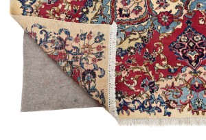 Vintage Cream Traditional 10X13 Kashmar Persian Rug