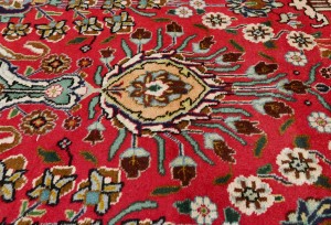 Vintage Red Traditional 3X16 Tabriz Persian Runner Rug