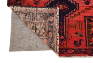 Vintage Red Tribal 4X6 Hamedan Persian Rug