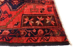 Vintage Red Tribal 4X6 Hamedan Persian Rug