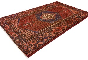 Antique Geometric Tribal 4X6'7 Hamedan Persian Rug