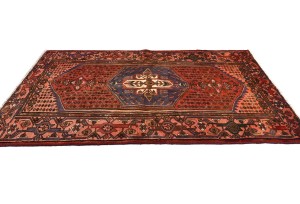 Antique Geometric Tribal 4X6'7 Hamedan Persian Rug
