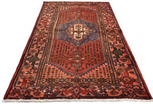 Antique Geometric Tribal 4X6'7 Hamedan Persian Rug