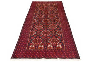 Vintage Red Tribal 3'6X6'7 Balouch Persian Rug