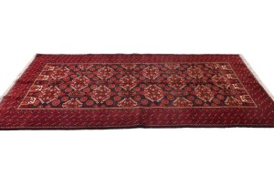 Vintage Red Tribal 3'6X6'7 Balouch Persian Rug