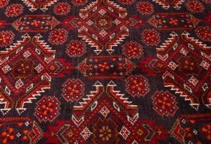 Vintage Red Tribal 3'6X6'7 Balouch Persian Rug