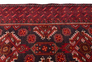 Vintage Red Tribal 3'6X6'7 Balouch Persian Rug