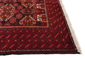 Vintage Red Tribal 3'6X6'7 Balouch Persian Rug