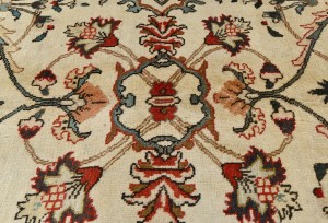 Semi Antique Cream Traditional 10X13 Tabriz Persian Rug