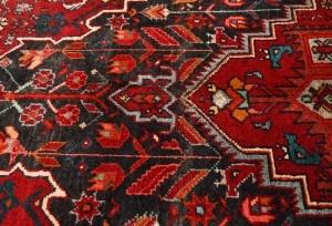 Vintage Tribal Geometric 3'7X5'2 Bidjar Persian Rug