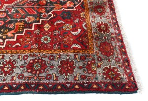 Vintage Tribal Geometric 3'7X5'2 Bidjar Persian Rug