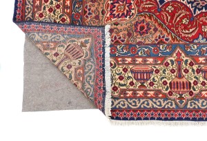 Vintage Purple-navy Traditional 9X13 Kashmar Persian Rug