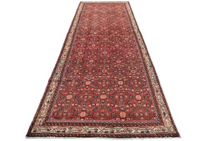 Vintage Tribal Red 5X13 Hamedan Persian Runner Rug