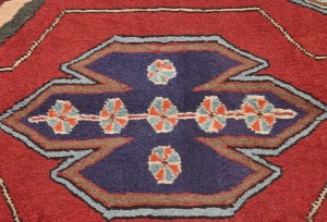 Vintage Tribal Geometric 3'6X6'6 Hamedan Persian Rug