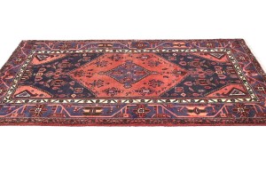 Vintage Tribal Geometric 4X7 Hamedan Persian Rug