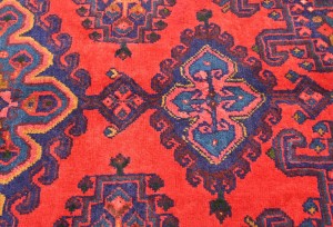 Vintage Tribal Geometric 3'7X6'9 Viss Persian Rug