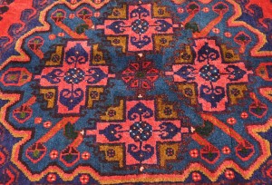Vintage Tribal Geometric 3'7X6'9 Viss Persian Rug