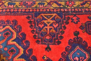 Vintage Tribal Geometric 3'7X6'9 Viss Persian Rug