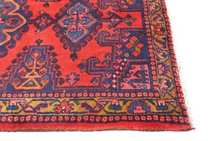 Vintage Tribal Geometric 3'7X6'9 Viss Persian Rug