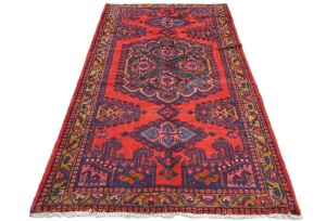 Vintage Tribal Geometric 3'7X6'9 Viss Persian Rug