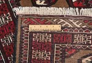 Vintage Khaki Tribal 2X6 Turkoman Persian Runner Rug