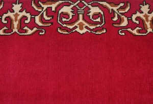 Semi Antique Fuchsia Rose Classic 2'5X15'5 Tabriz Persian Runner Rug