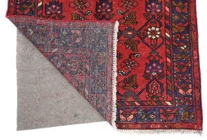 Vintage Red Tribal 3'2X10'7 Hamedan Persian Runner Rug