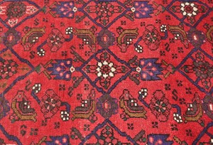 Vintage Red Tribal 3'2X10'7 Hamedan Persian Runner Rug
