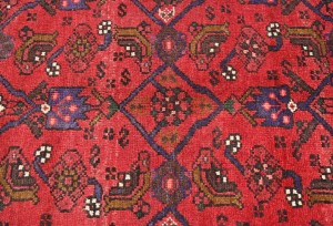Vintage Red Tribal 3'2X10'7 Hamedan Persian Runner Rug
