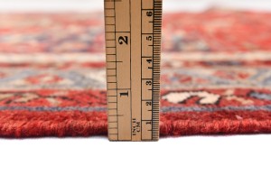 Semi Antique Red Tribal 4X10 Hamedan Persian Runner Rug