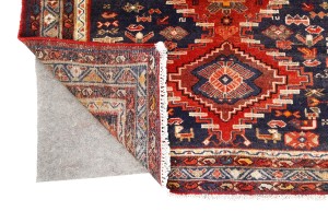 Semi Antique Red Tribal 4X10 Hamedan Persian Runner Rug