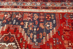 Semi Antique Red Tribal 4X10 Hamedan Persian Runner Rug