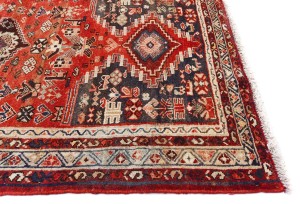 Semi Antique Red Tribal 4X10 Hamedan Persian Runner Rug