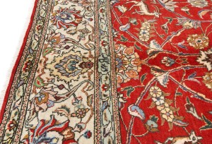 Vintage Red Traditional 10X12'6 Tabriz Persian Rug