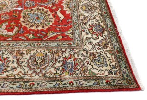Vintage Red Traditional 10X12'6 Tabriz Persian Rug