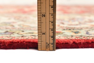 Vintage Red Traditional 10X12'6 Tabriz Persian Rug
