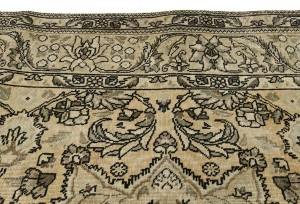 Antique Muted Floral 6'4X9'6 Distressed Vintage Oriental Rug