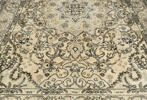 Antique Muted Floral 6'4X9'6 Distressed Vintage Oriental Rug