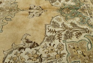 Semi Antique Muted Floral 7X10 Distressed Vintage Oriental Rug
