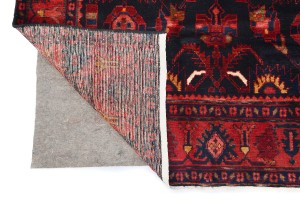 Vintage Red Tribal Floral 4X7 Hamedan Persian Rug