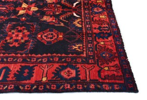 Vintage Red Tribal Floral 4X7 Hamedan Persian Rug