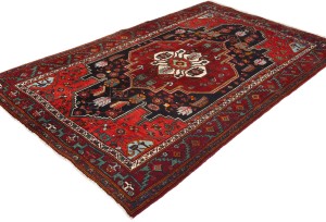 Vintage Floral Red 4X6'6 Gholtogh Persian Rug