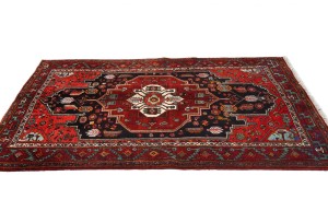 Vintage Floral Red 4X6'6 Gholtogh Persian Rug