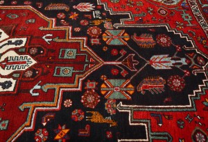 Vintage Floral Red 4X6'6 Gholtogh Persian Rug