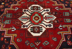 Vintage Floral Red 4X6'6 Gholtogh Persian Rug